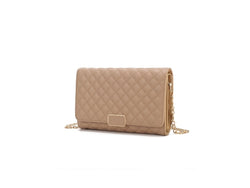 Gretchen Quilted Vegan Leather Crossbody