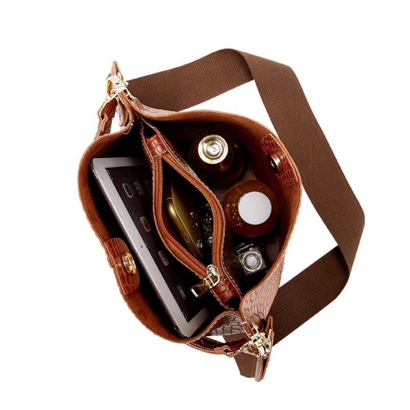 H-ology Leather Bucket Bag with Removable Shoulder Strap – The Renowned Shop